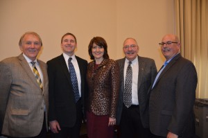 Ed Cushman, Brian Smith, Jeff Lovell and Joel Baxter of the ASA Northwest delegation meet with Rep. Cathy McMorris Rodgers, R-Wash., during ASA’s Lobby Day on April 27.